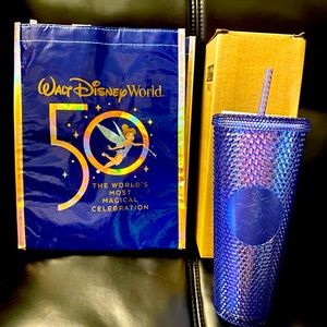 Disney 50th Anniversary Starbucks Cup and Bag